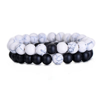 2Pcs/Set Couples Distance Classic Natural Stone Bracelet-Bracelets-Golonzo