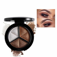 Makeup Shimmer Eyeshadow Palette 3 Colors Smoky Cosmetics Set-Eye Shadow-Golonzo