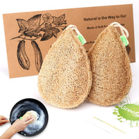Natural Loofah Kitchen Sponge Organic-Sponges-Golonzo