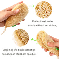 Natural Loofah Kitchen Sponge Organic-Sponges-Golonzo