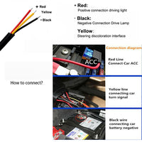 LED Car Daytime Running Light - Light Turn Signal to Yellow Light 2pcs-Car-Golonzo