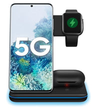 3 in 1 Wireless Charger Stand 15W Qi Fast Charging Dock Station-Wireless Chargers-Golonzo