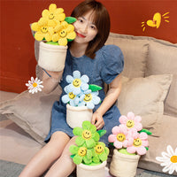 30cm Sunflower Flowerpot Plush PP Cotton-Pillows-Golonzo