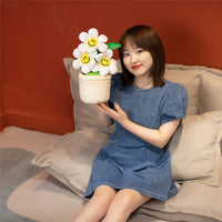 30cm Sunflower Flowerpot Plush PP Cotton-Pillows-Golonzo