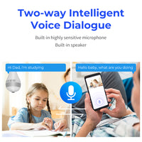 Light Bulb Wifi Camera - 360° Fisheye Wireless Panoramic WiFi Camera-Surveillance Cameras-Golonzo