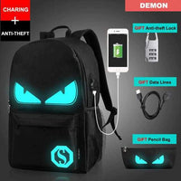 Luminous School USB Charger Backpack-Backpacks-Golonzo