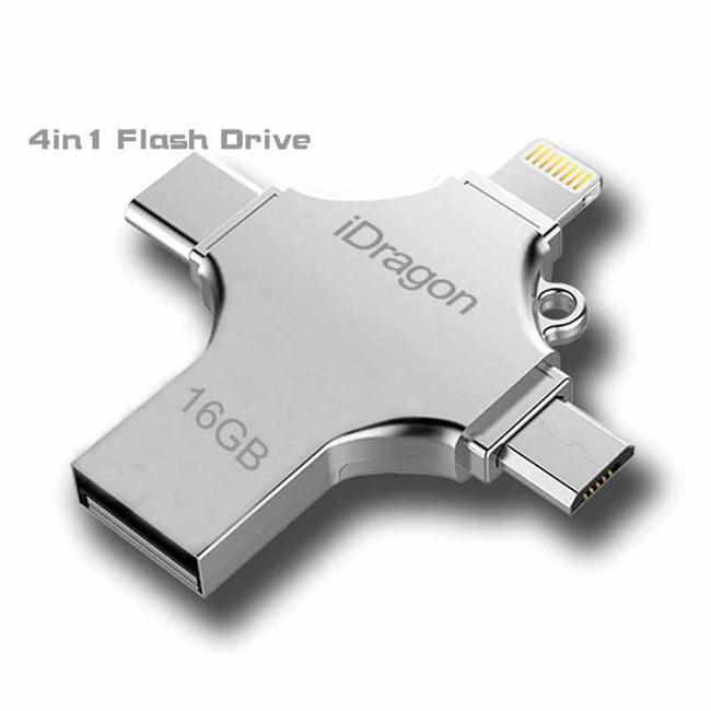 4 in 1 Usb Flash Drive for iPhone Smartphone-USB Flash Drives-Golonzo