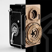 Old Time Camera Model Creative Mechanical Puzzles DIY-Toys-Golonzo