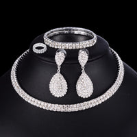 Jewelry set - White Crystal-Jewelry Sets-Golonzo