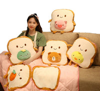 40x40cm Lovely Bread Plush Pillow-Pillows-Golonzo