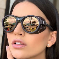 Steam Punk Fashion Goggle Sunglasses - Winproof & UV Protection-Golonzo