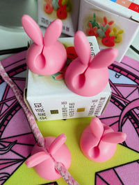 Pink Bunny Ear Cable Holder 4Pcs-Home-Golonzo