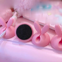 Pink Bunny Ear Cable Holder 4Pcs-Home-Golonzo