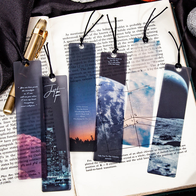 5 Pcs/pack Bookmark - Space & Sky Bookmarks for Reading-Bookmarks-Golonzo