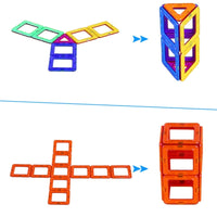 Magnetic Building Blocks For Kids - 54pcs Triangle Square Block-Toys-Golonzo