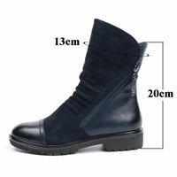 Fashion Suede Leather Boots For Women-Women Shoes-Golonzo