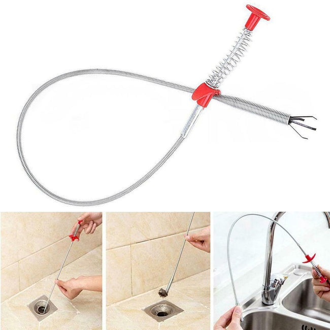 Cleaning Hook Sewer Dredging Tool Kitchen Spring Pipe Hair Remover-Kitchen Slicers-Golonzo