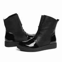 Women Sexy Ankle Boots - Female Fashion Patent PU Leather Shoes-Women Shoes-Golonzo