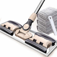 Floor Cleaning Flat Mops - Magic & Easy & Microfiber Superfine Fiber Swabs-Mops-Golonzo
