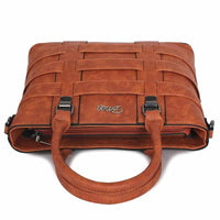 Vintage Luxury Tote Handbag - PU Leather Shoulder Bag-Handbags-Golonzo