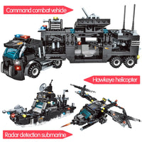 SWAT Team Lego Set Transformer Truck-Toys-Golonzo