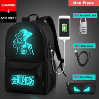 Luminous School USB Charger Backpack-Backpacks-Golonzo
