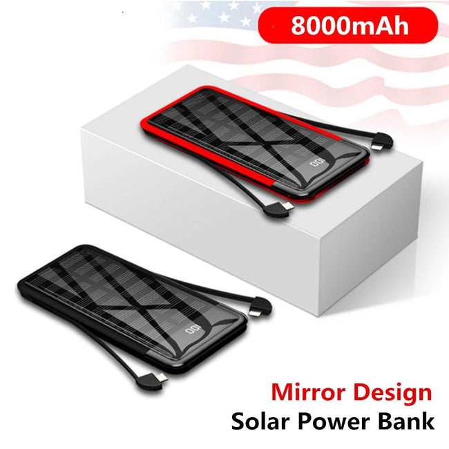 Solar Mini Power Bank 8000mAh2.4A Quick Charge-mobile phone accessories-Golonzo