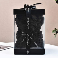 Hand Made Rose Teddy Bear 10 inch USA - Gift for Mothers Day, Valentines Day-Dolls-Golonzo