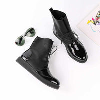 Women Sexy Ankle Boots - Female Fashion Patent PU Leather Shoes-Women Shoes-Golonzo
