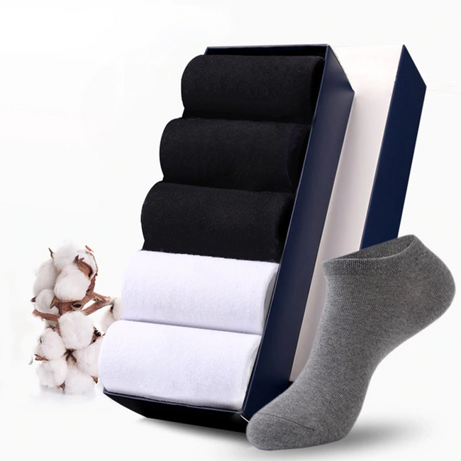 100% Cotton Socks - Summer Thin Breathable Socks Antibacterial-Socks-Golonzo
