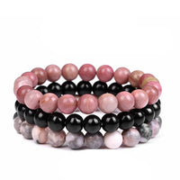 8mm Natural Stone Bracelet 3Pcs/set-Bracelets-Golonzo