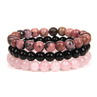 8mm Natural Stone Bracelet 3Pcs/set-Bracelets-Golonzo