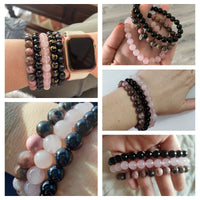 8mm Natural Stone Bracelet 3Pcs/set-Bracelets-Golonzo