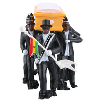Ghana Cosplay Coffin Dance Ghana Dancing Pallbearers Figure Action Funeral Ghana Dancing-statue-Golonzo