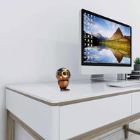 Tooarts Owl dog Fun Ornament Iron Art Decor Handmade Craft Gift for Owl and Animal Lovers-statue-Golonzo