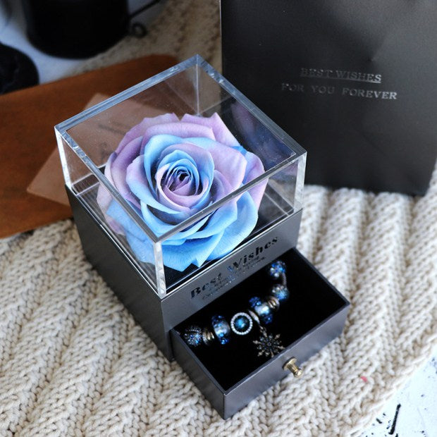 Eternal Flower Gift Box Jewellery Box-Artificial flower-Golonzo