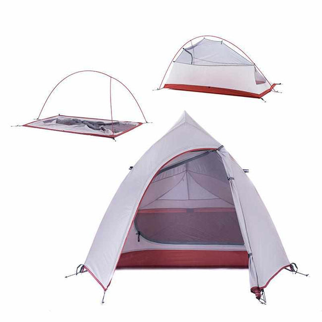 2 Person Ultralight Tent - 20D Silicone Tent Double-layer Camping Tent-Tents-Golonzo