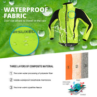 Winter Warm Up Thermal Fleece Cycling Long Jersey Jacket Windproof Waterproof-Bicycle Jerseys-Golonzo