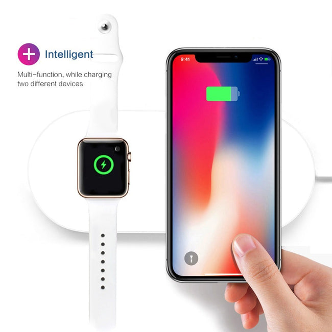 Airpower Wireless Charger For iPhone Samsung & Apple Watch-Power Adapters & Chargers-Golonzo