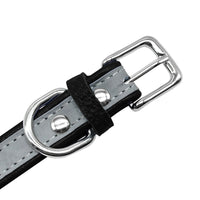 Personalized Dog Collar Reflective Leather ID Name Custom Engraved-Dog Supplies-Golonzo