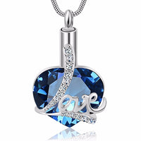 My heart Locket Love memorial birthstone necklace-Necklace-Golonzo