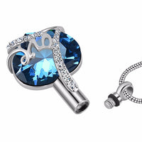 My heart Locket Love memorial birthstone necklace-Necklace-Golonzo