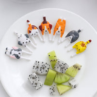 6/8/10pcs Mini Animal Fruit Fork-Forks-Golonzo