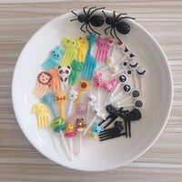 6/8/10pcs Mini Animal Fruit Fork-Forks-Golonzo