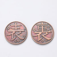 Kimetsu No Yaiba Collection Alloy Metal Coin Cosplay Props-Costumes-Golonzo
