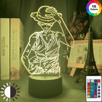 Monkey D Luffy Night Light Led Color Changing Atmosphere-LED light Bulbs-Golonzo