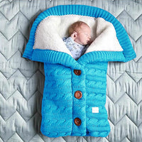 Sleeping Bag Outdoor Button Baby Knitted Sleeping Bag-Sleeping Bags-Golonzo