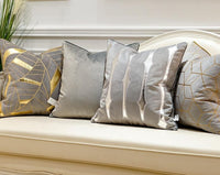 Luxury Blue Cushion Covers Decorative Pillow Cases Appliqu-Back & Lumbar Support Cushions-Golonzo