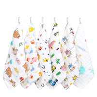 Six Layers Cotton Toddler Feeding Square Aprons-Aprons-Golonzo