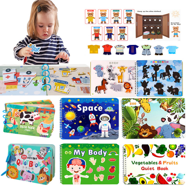 Baby Busy Sticker Book - Kids Educational Toy-Toys-Golonzo
